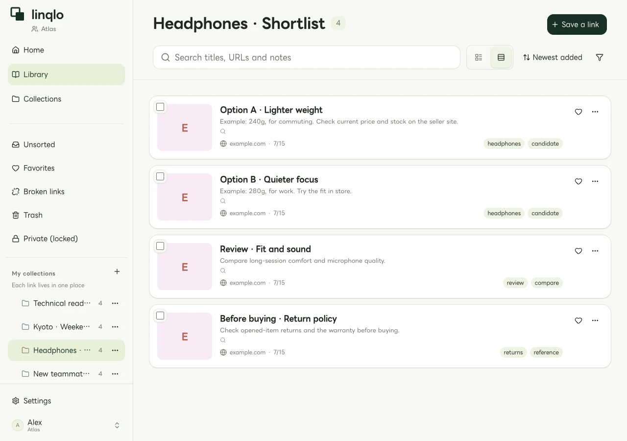 Headphone shortlist for comparing weight and use