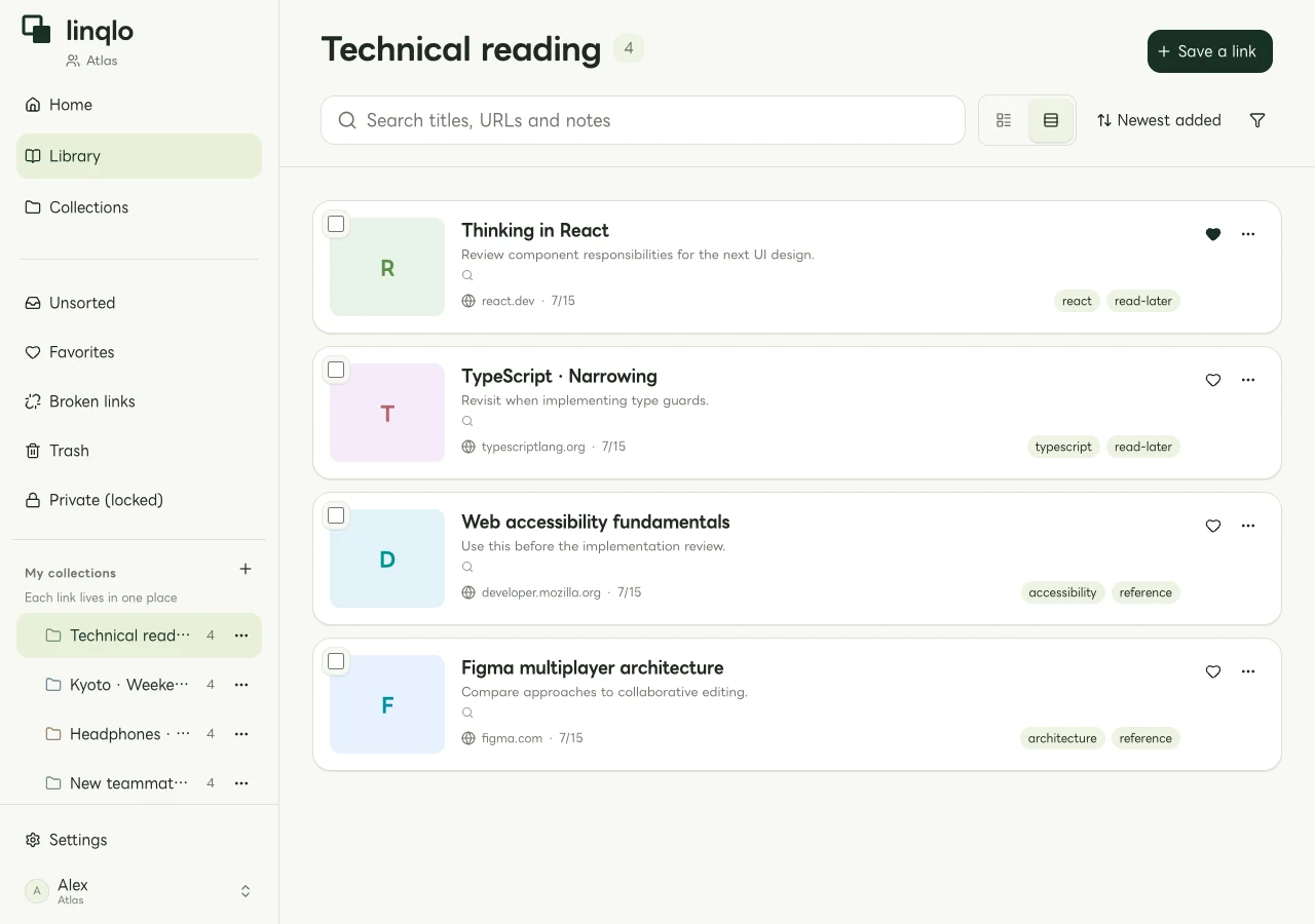 Web list of React, TypeScript, and accessibility references